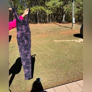 Corduroy tye dye overall